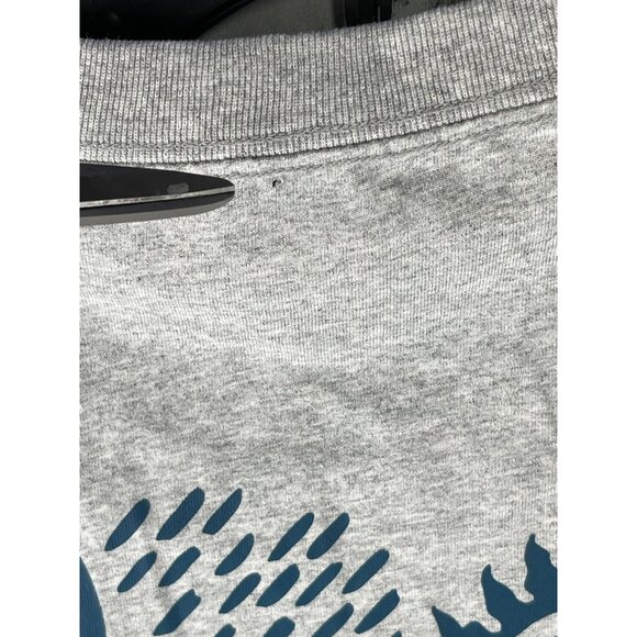 Quiksilver Mens Large T-Shirt Kauai Heather Gray Logo Print Cotton Crew Neck - Picture 11 of 15